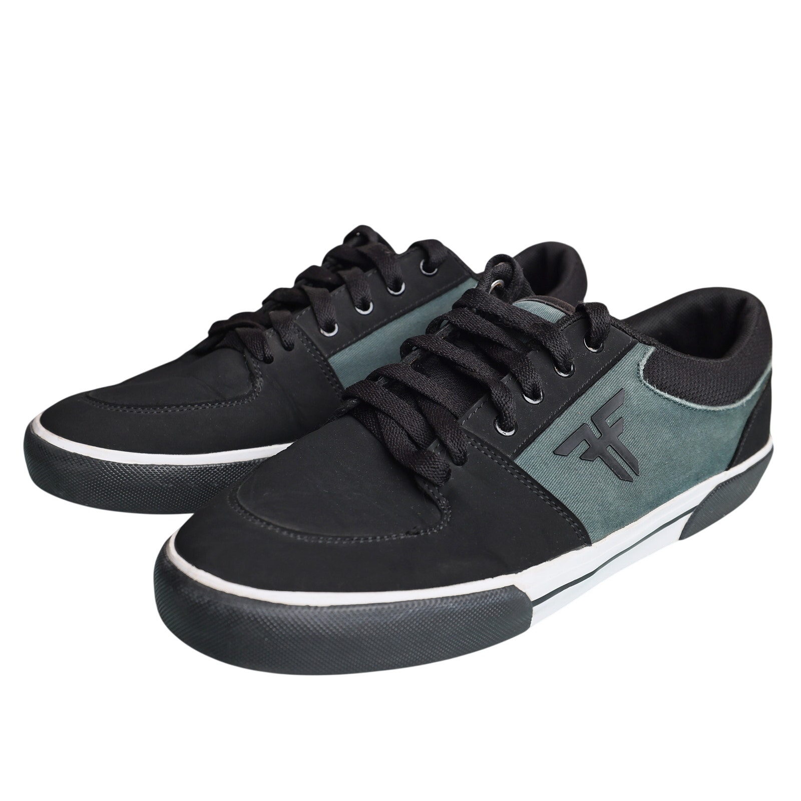 Men's Vegan Green Black Fallen Patriot Vulc Fmj1za08 Skater Shoes - Size 8